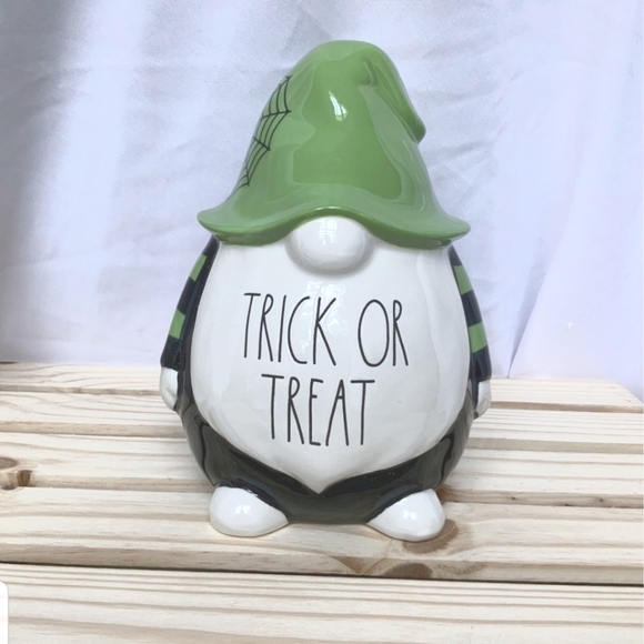 Rae Dunn Trick or Treat Happy Halloween Gnome figurine statue decor - Picture 3 of 10